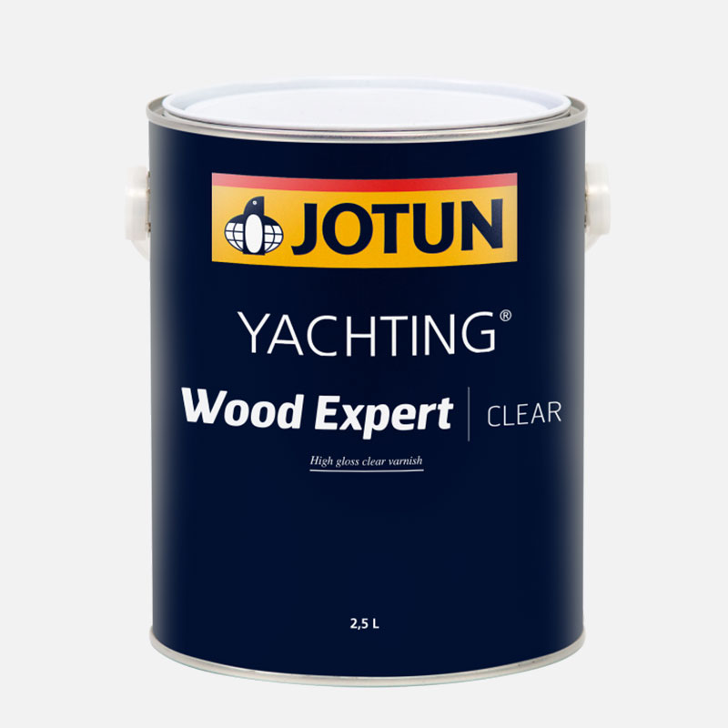 Wood Expert Clear - a clear, high gloss boat varnish that is easy to apply with excellent levelling and gloss retention