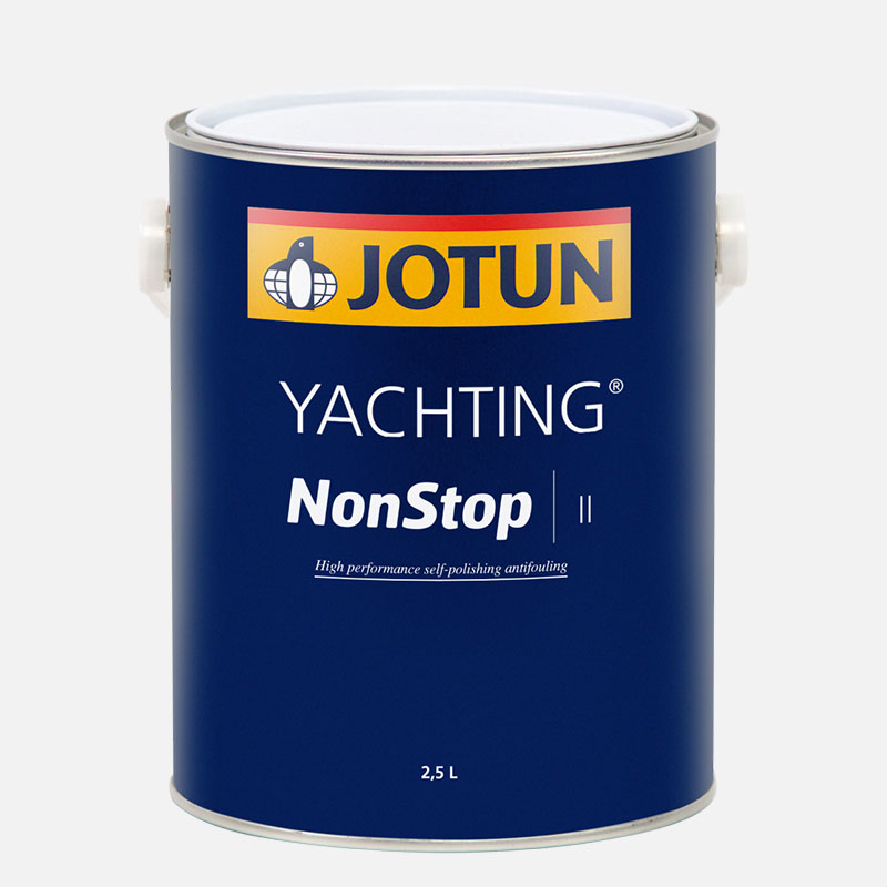 NonStop II provides good protection from the settling of marine fouling organisms on the underwater hull of vessels. Due to its ion exchange self-polishing mechanism, NonStop II delivers reliable performance for up to 12 months and comes in a full colour range.