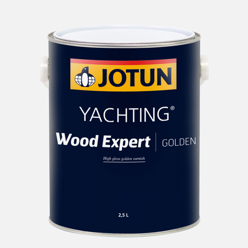 Wood Expert Golden - a golden, high gloss boat varnish that is easy to apply with excellent levelling and gloss retention.